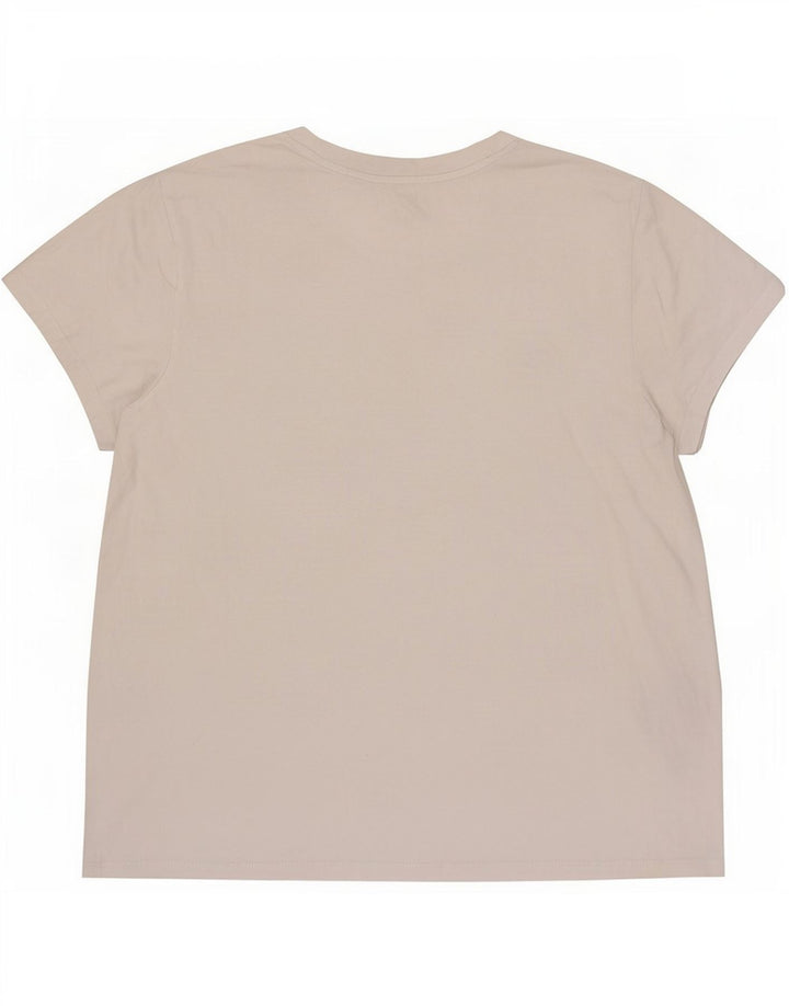 Camiseta feminina Levi's UK 16 grande algodão branco