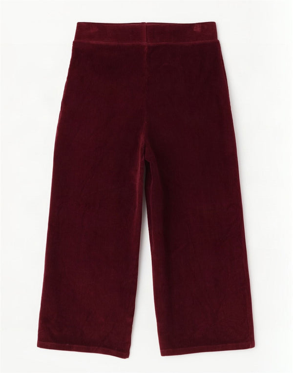 Calça feminina de treino Marks & Spencer com perna larga Reino Unido 16 grande Borgonha