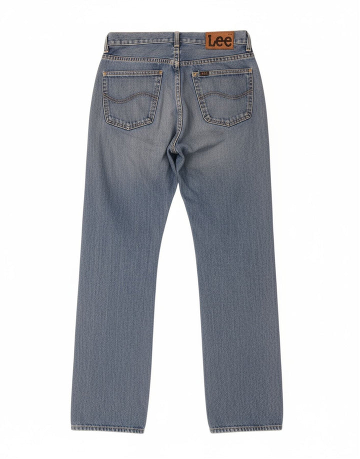 LEE Mens Seattle Straight Jeans W30 L34 Azul Algodão