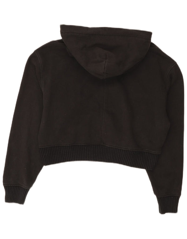 Calvin Klein Jeans feminino cropped oversized moletom com capuz Reino Unido 10 pequeno preto
