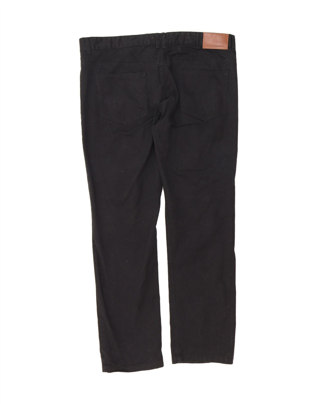 FRENCH CONNECTION Mens Straight Casual Trousers W36 L32 Black Cotton Vintage French Connection and Second-Hand French Connection from Messina Hembry 