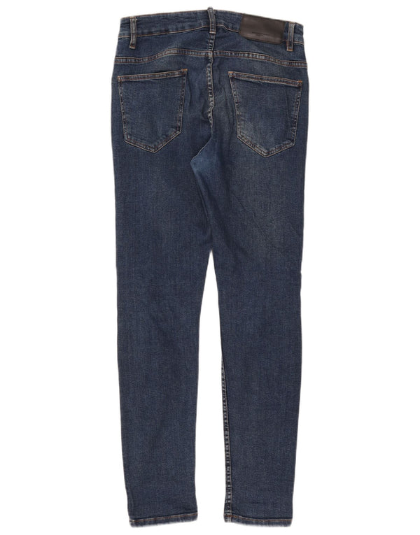 Zara Mens Skinny Jeans EU 40 Médio W31 L30 Azul Algodão