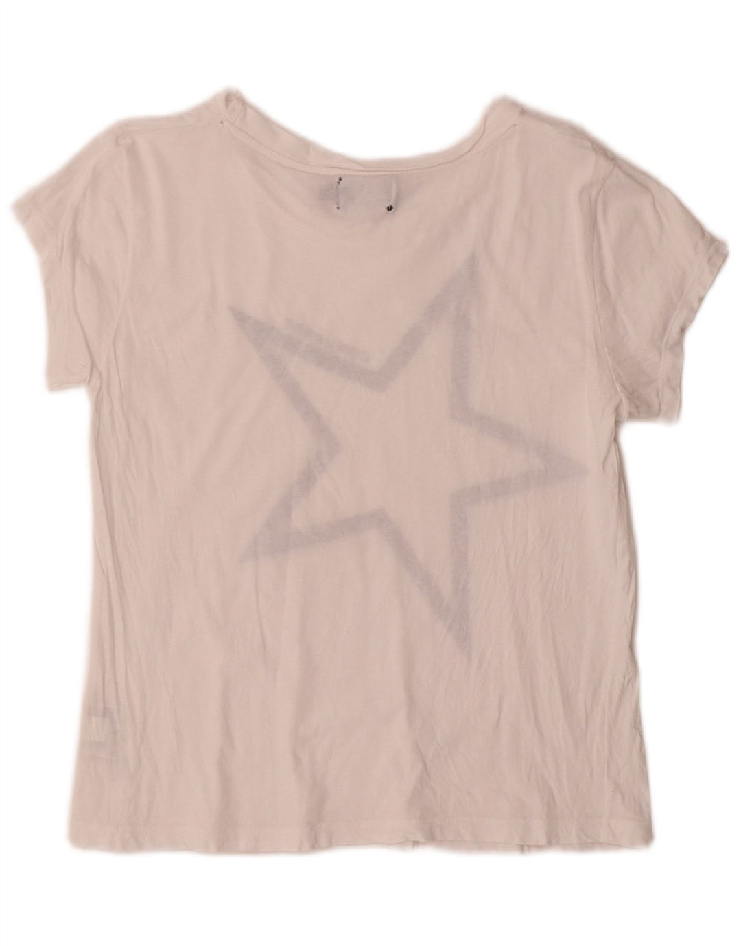Camiseta feminina Converse com estampa gráfica UK 14 grande algodão branco