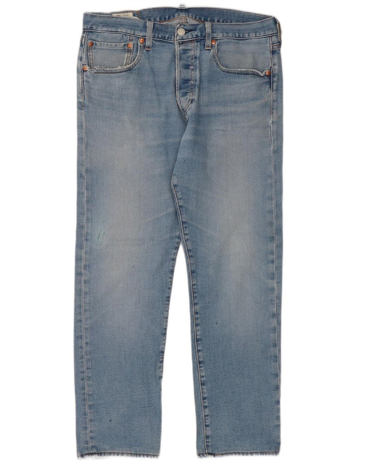 Levi's feminino 501 jeans retos W33 L27 algodão azul