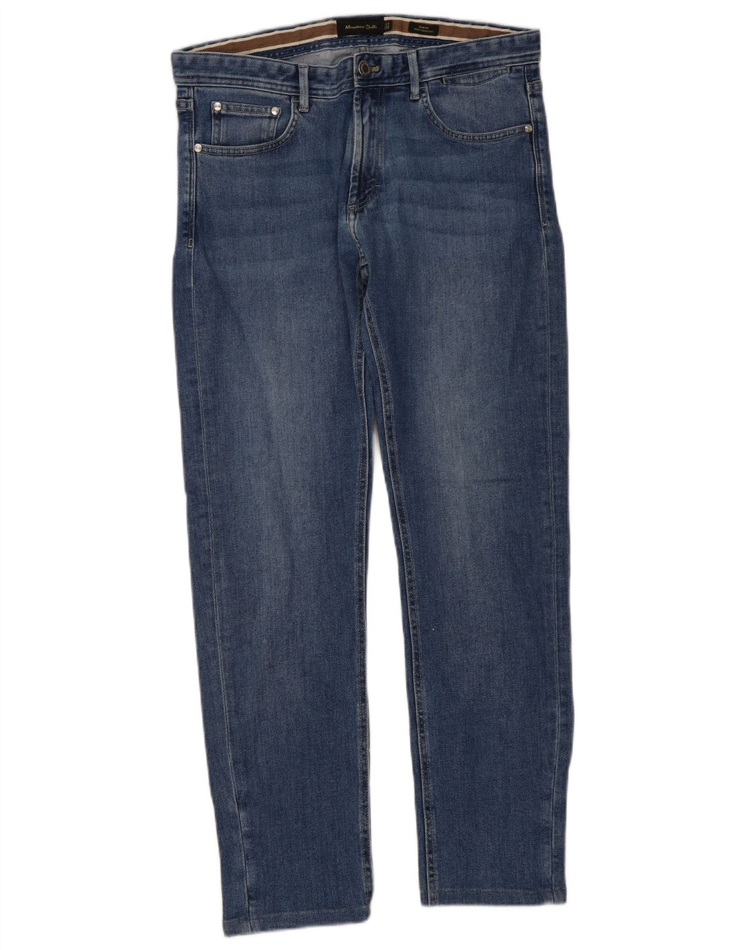 Jeans Slim Masculino Massimo Dutti EU 42 Grande W32 L30 Azul