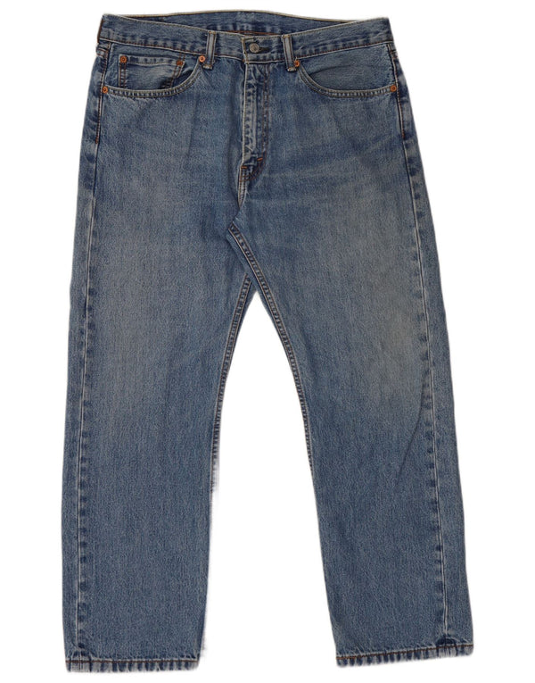 Levi's Masculino 505 Straight Jeans W36 L29 Azul Algodão