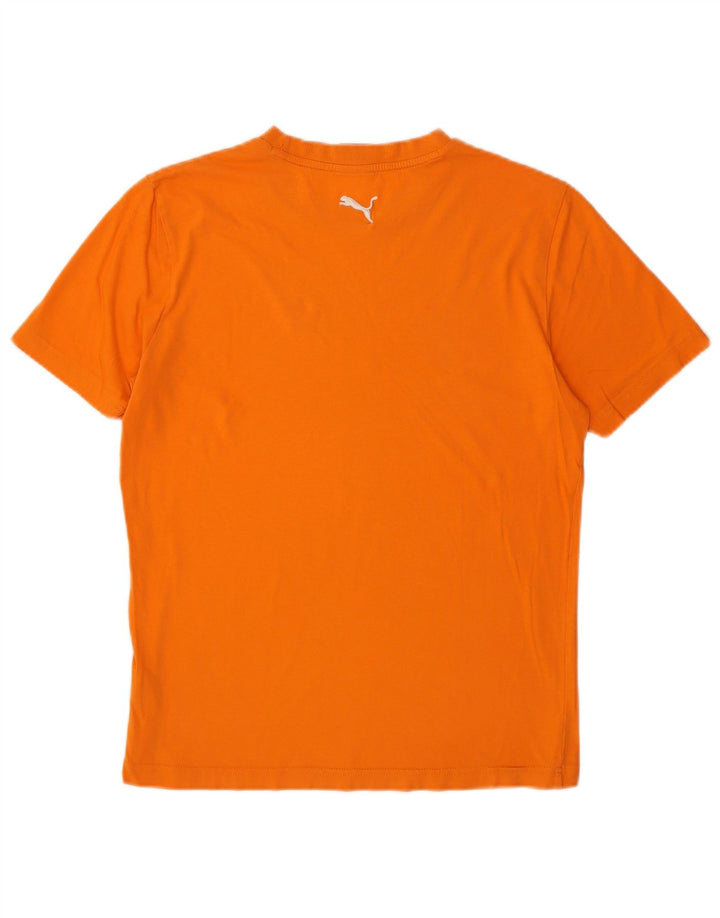 Camiseta masculina PUMA Graphic pequena laranja