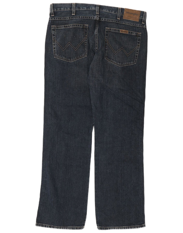 Wrangler Mens Bootcut Jeans W34 L32 Azul Algodão