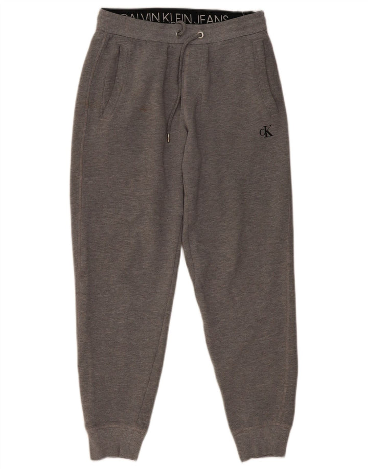 CALVIN KLEIN Calça de treino masculina Joggers XS algodão cinza