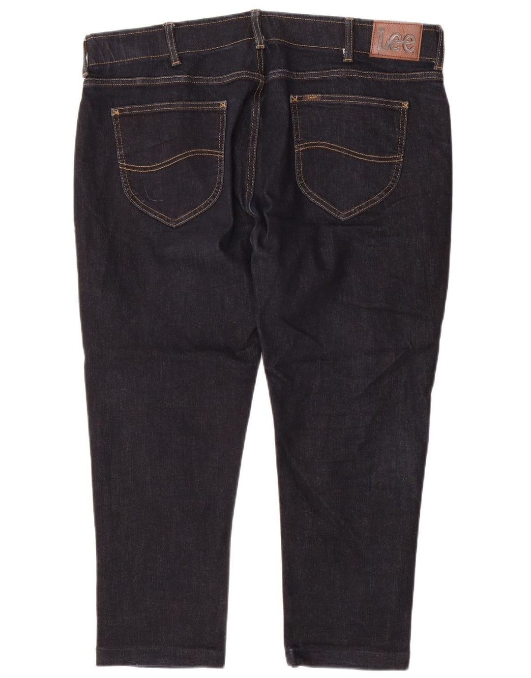 Lee Mens Straight Tapered Jeans W38 L26 Azul Marinho