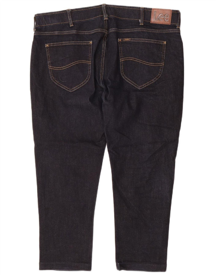 Lee Mens Straight Tapered Jeans W38 L26 Azul Marinho