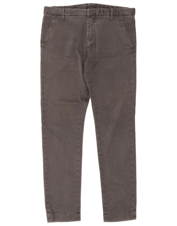 Calça Chino Masculina Slim Dondup W36 L31 Algodão Cinza