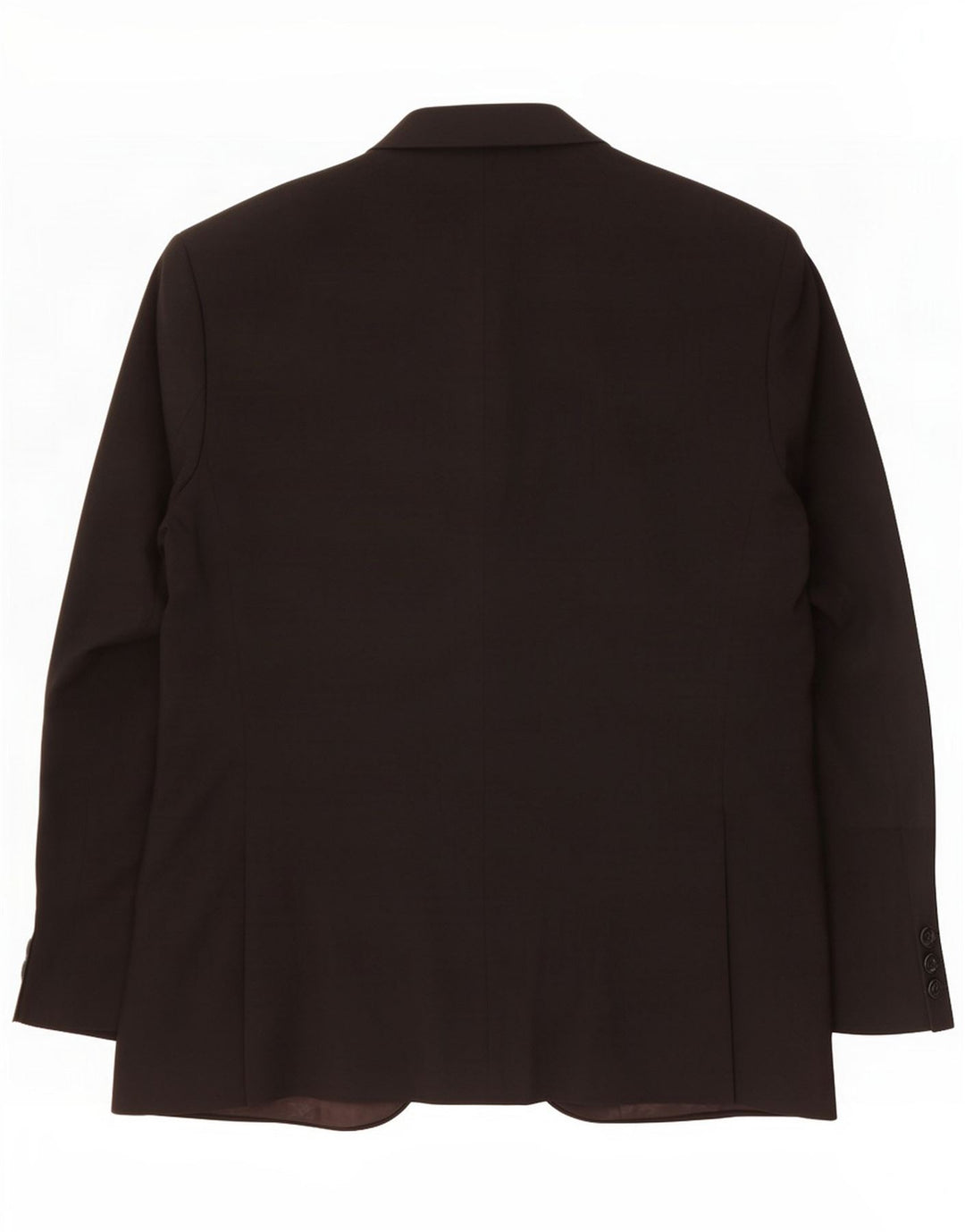 Jaqueta blazer masculina de 2 botões Marks & Spencer Reino Unido 52 3XL poliéster preto