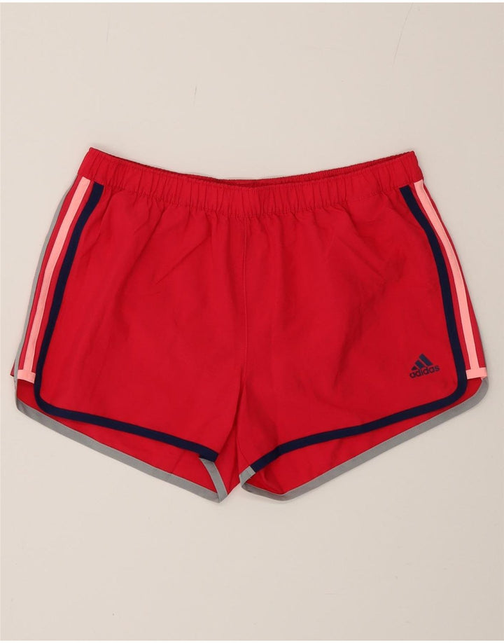 ADIDAS Womens Climalite Sport Shorts UK 10 Pequeno Poliéster Rosa