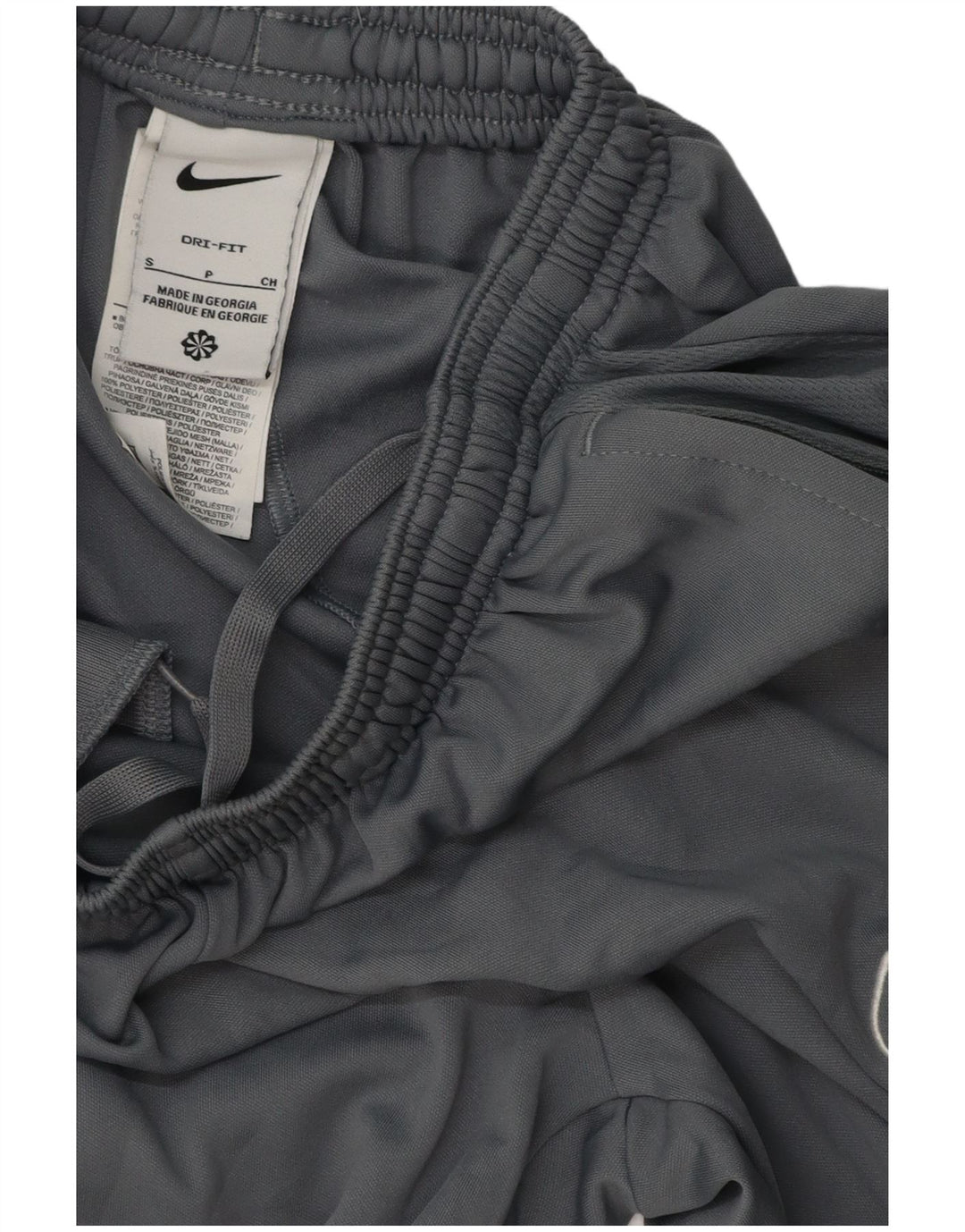 Calça de treino Nike masculina Dri Fit pequena cinza poliéster