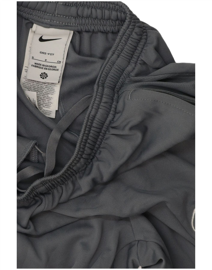Calça de treino Nike masculina Dri Fit pequena cinza poliéster