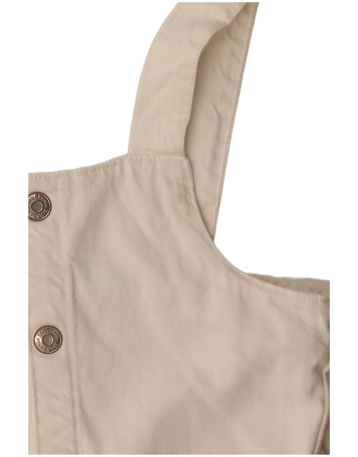 Macacão jeans feminino Zara 8-9 anos algodão branco