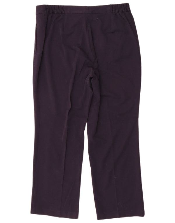 Calça casual feminina Marks & Spencer UK 16 grande W34 L28 azul marinho