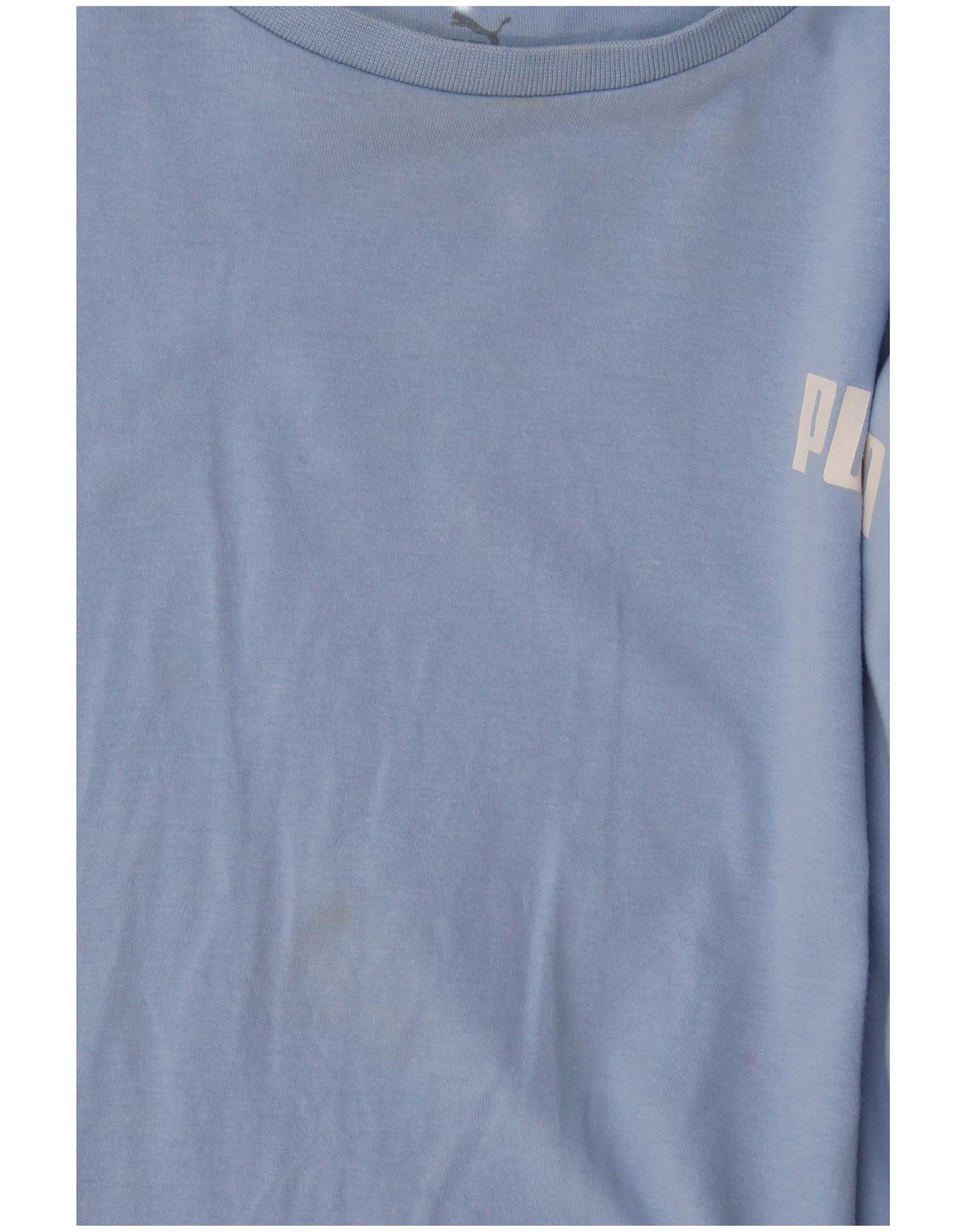 Puma Camiseta Feminina Crop Top UK 16 Grande Azul