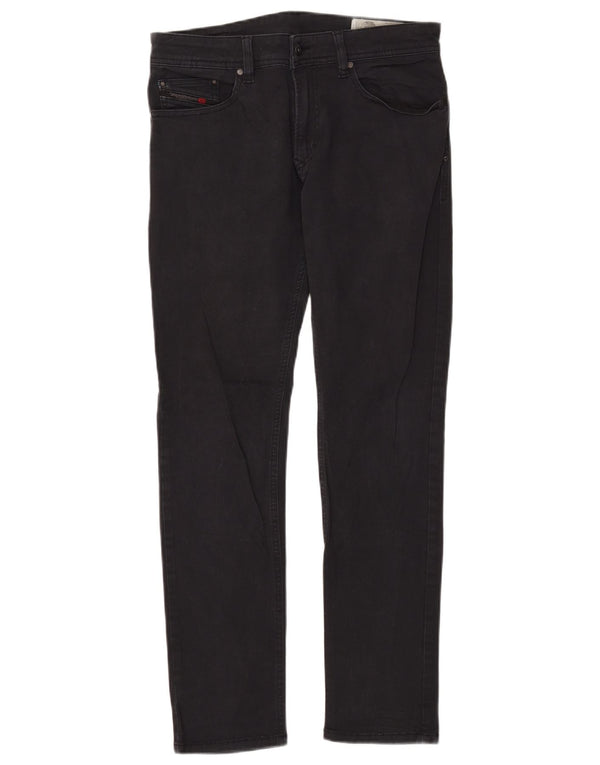 Diesel Womens Thavar-XP-A Slim Skinny Jeans W29 L30 Black Cotton