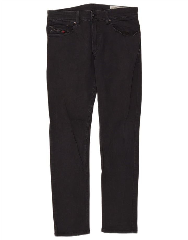 Diesel Feminino Thavar-XP-A Slim Skinny Jeans W29 L30 Algodão Preto