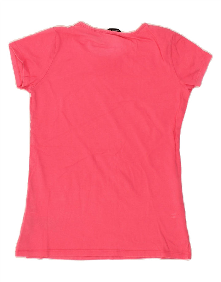 GUESS Boys Graphic T-Shirt Top 13-14 Years Pink Cotton Vintage Guess and Second-Hand Guess from Messina Hembry 