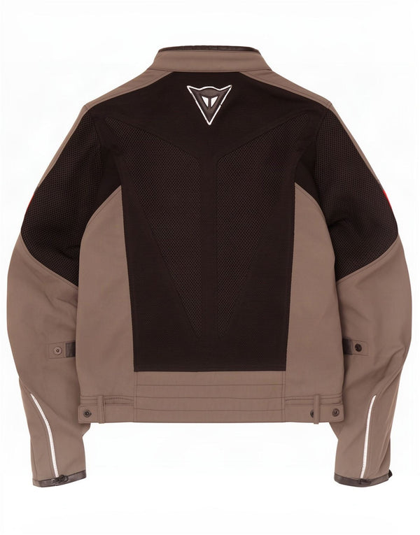 Dainese Mens Motorcycle Graphic Racer Jacket Tamanho 48 Small Grey Colourblock