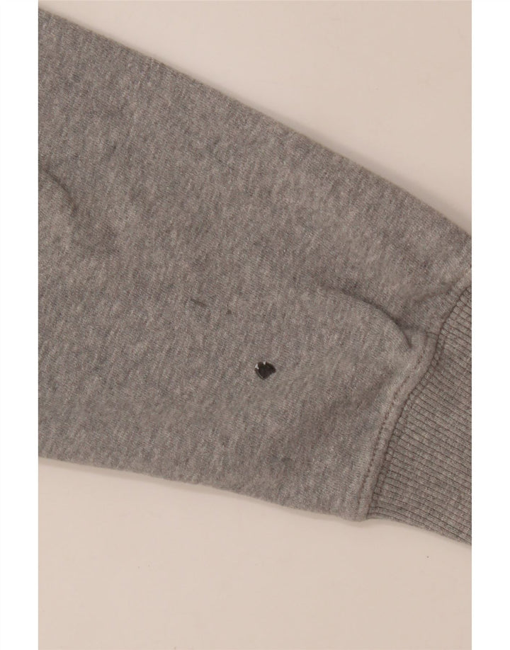 CHAMPION Womens Graphic Hoodie Jumper UK 14 Medium Grey Cotton Vintage Champion and Second-Hand Champion from Messina Hembry 