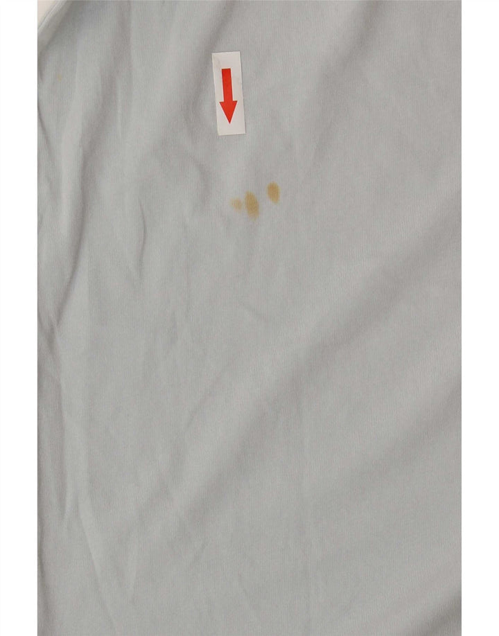 Puma Mens Graphic T-Shirt Top Médio Algodão Azul
