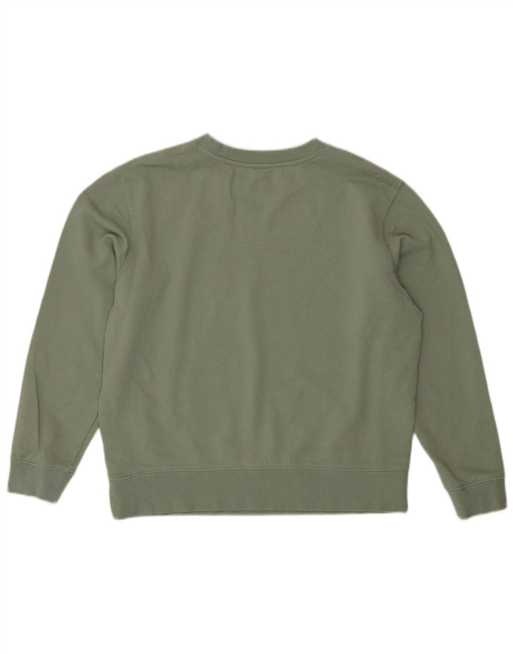 Joules moletom feminino oversized jumper Reino Unido 10 pequeno algodão verde
