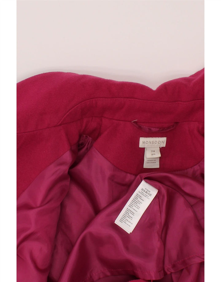Sobretudo Monsoon Meninas 7-8 Anos Poliéster Rosa