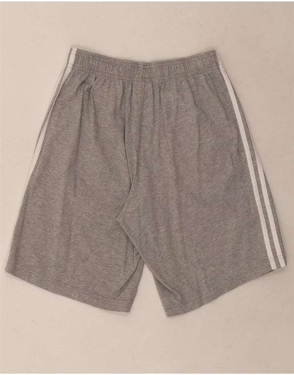 Shorts esportivos masculinos Adidas pequeno algodão cinza