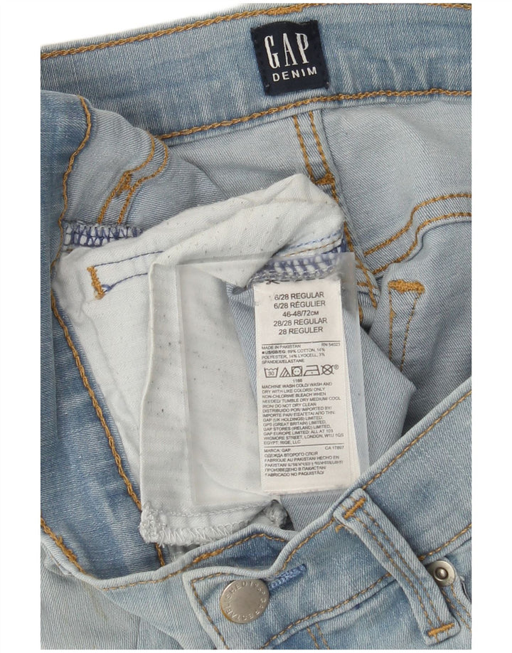 Calça jeans skinny regular feminina Gap W28 L28 azul algodão