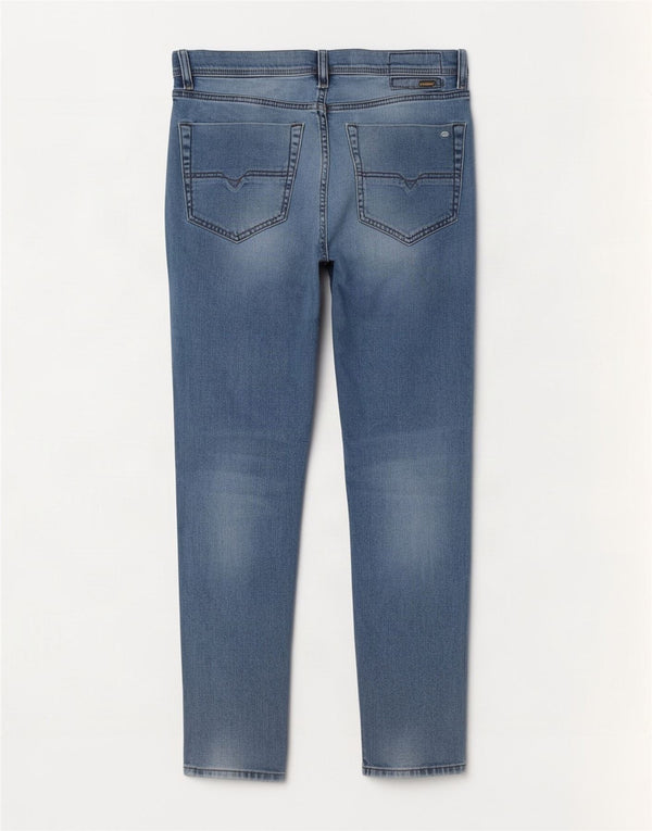 Diesel Mens Tepphar Carrot Slim Jeans W32 L30 Azul Algodão