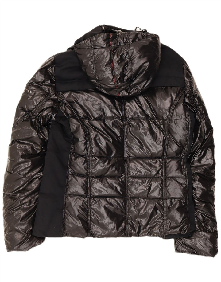 Jaqueta masculina acolchoada com capuz PEUTEREY EU 48 pequena poliamida preta