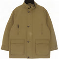 Jaqueta corta-vento masculina Marks & Spencer Reino Unido 44/46 XL algodão cáqui