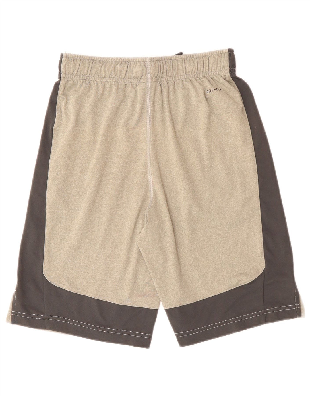 Shorts esportivos NIKE para meninos Dri Fit 12-13 anos grande cinza colorblock