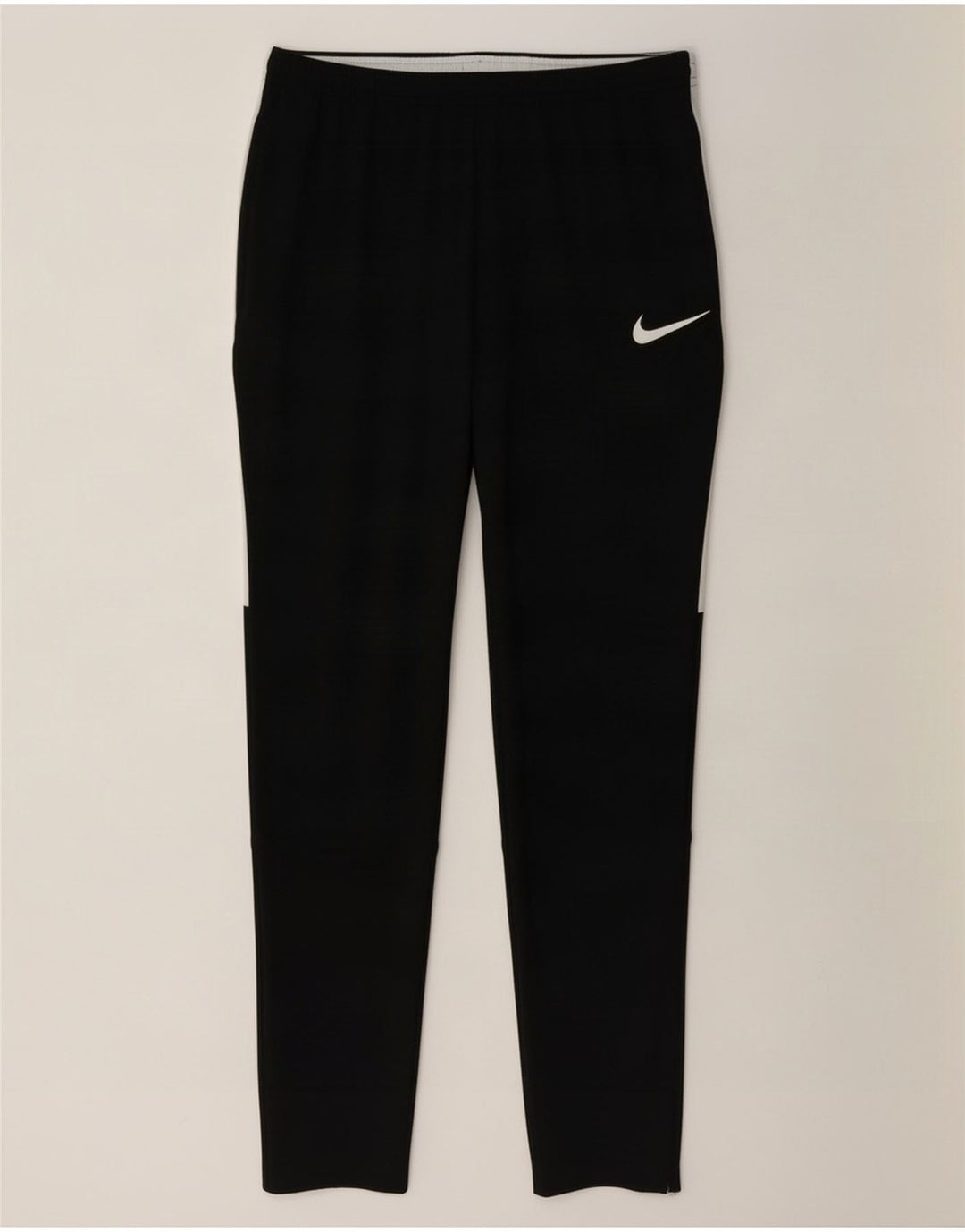 Calça de treino masculina Nike Dri Fit médio preto colorblock poliéster