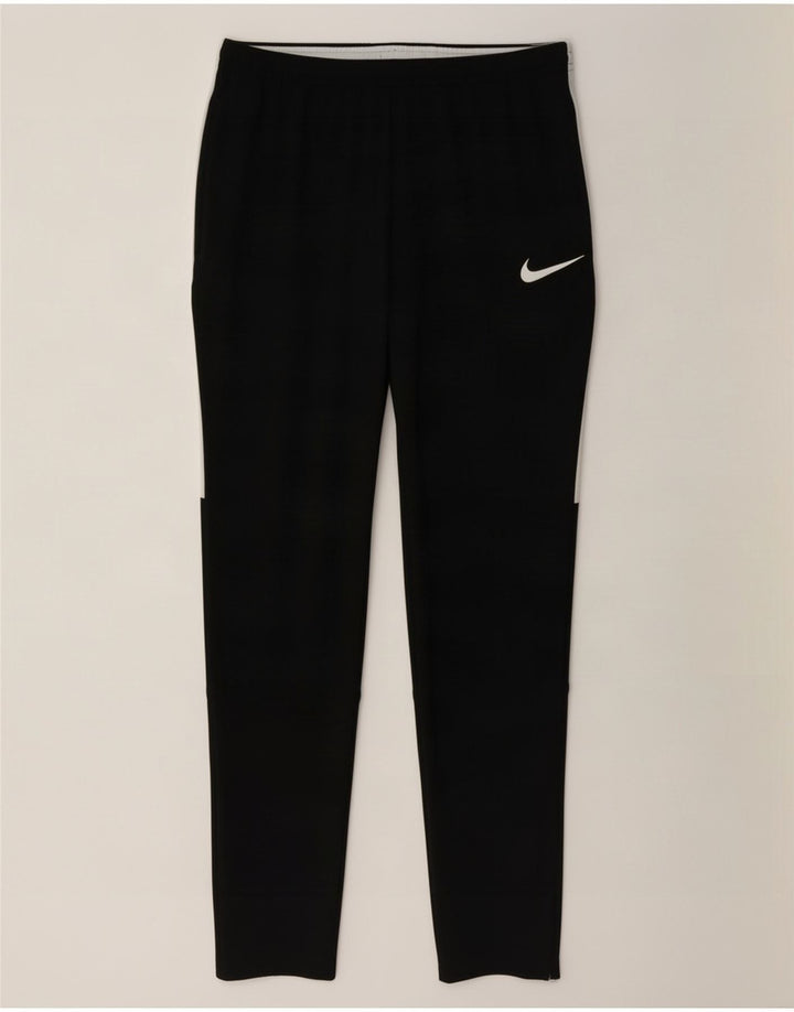 Calça de treino masculina Nike Dri Fit médio preto colorblock poliéster