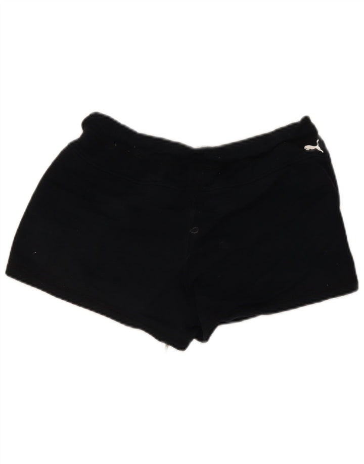 Shorts esportivos femininos Puma UK 12 médio algodão preto