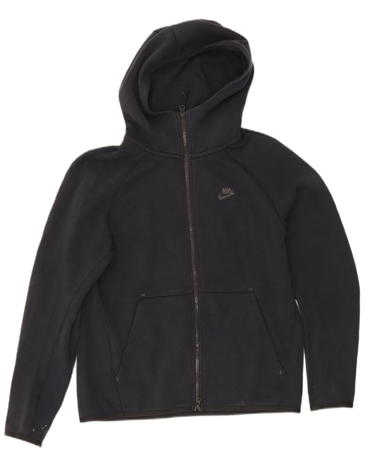 Suéter Nike Masculino Zip com Capuz Pequeno Algodão Preto