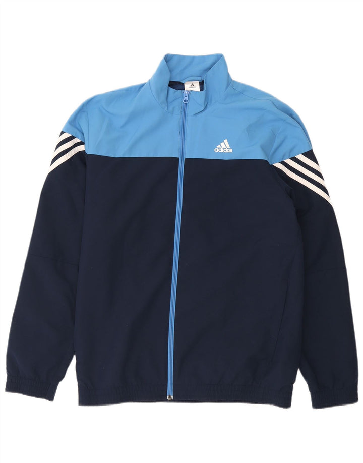 Adidas Mens Tracksuit Top Jacket UK 36/38 Pequeno Azul Marinho Colorblock