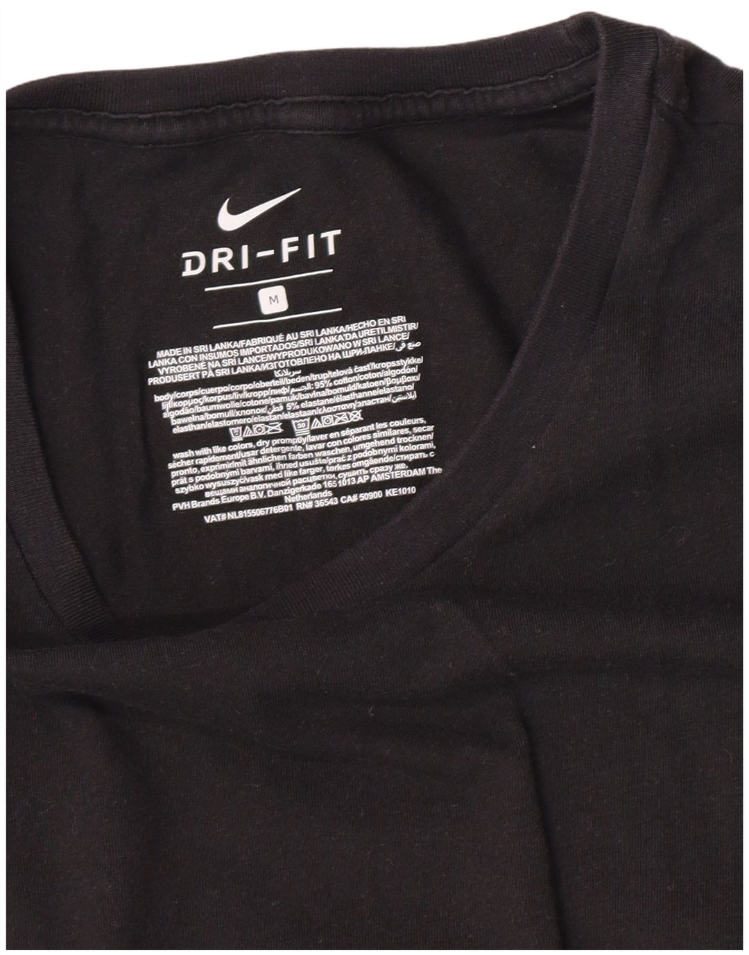 Camiseta Nike Masculina Dri Fit Top Médio Algodão Preto