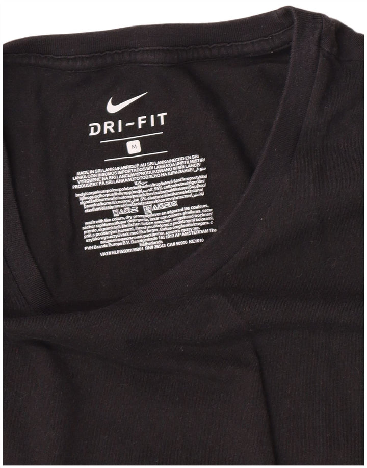 Camiseta Nike Masculina Dri Fit Top Médio Algodão Preto