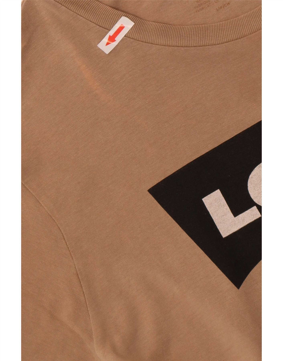 Camiseta gráfica masculina Levi's Top pequeno algodão marrom