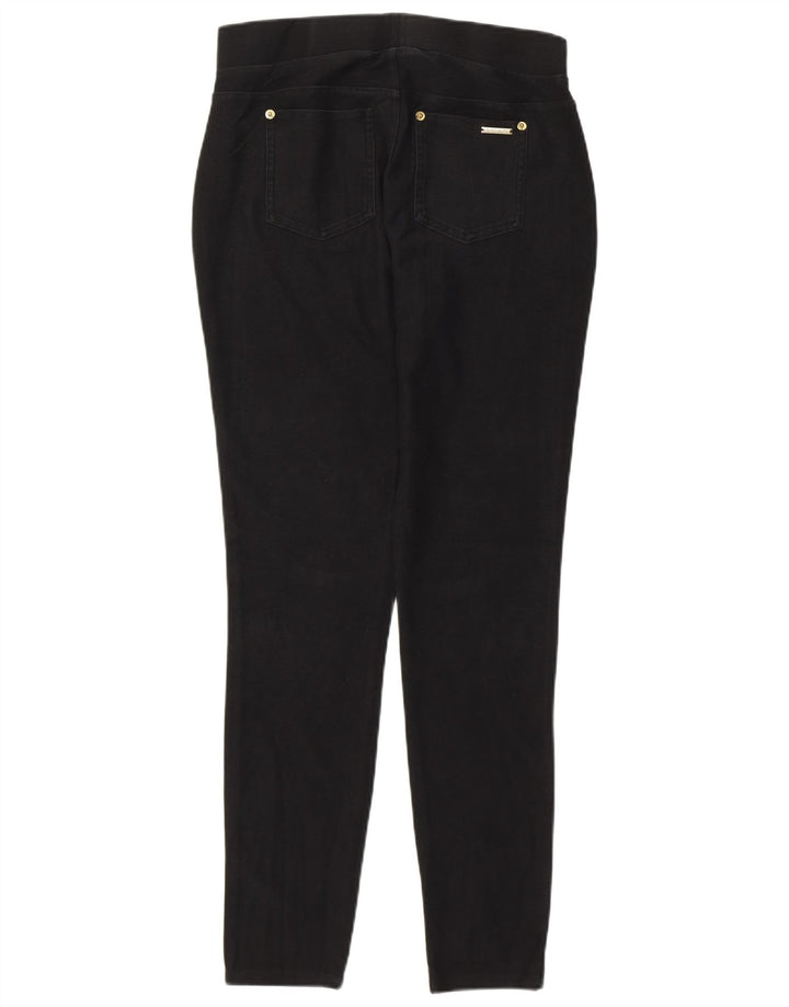 Leggings femininos Michael Kors UK 14 algodão preto médio
