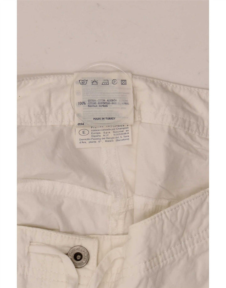 Shorts feminino casual Champion grande W32 algodão branco
