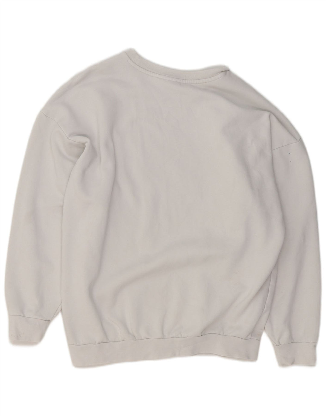 Adidas feminino oversized moletom jumper reino unido 14 médio algodão branco