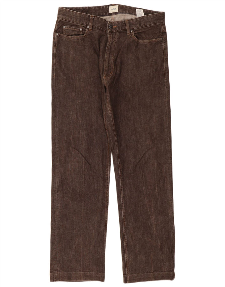 Calça jeans reta masculina CERRUTI 1881 W36 L31 algodão marrom