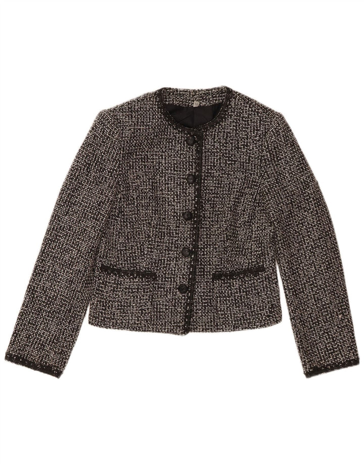 Jaqueta blazer feminina vintage de 5 botões IT 44 médio preto